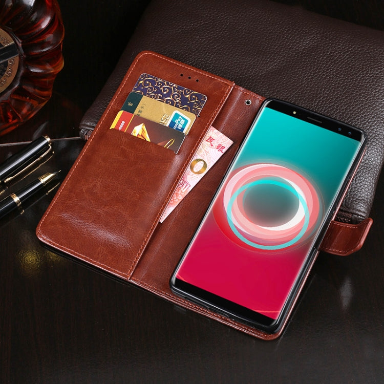 For Ulefone Power 3 idewei Crazy Horse Texture Horizontal Flip Leather Case with Holder & Card Slots & Wallet