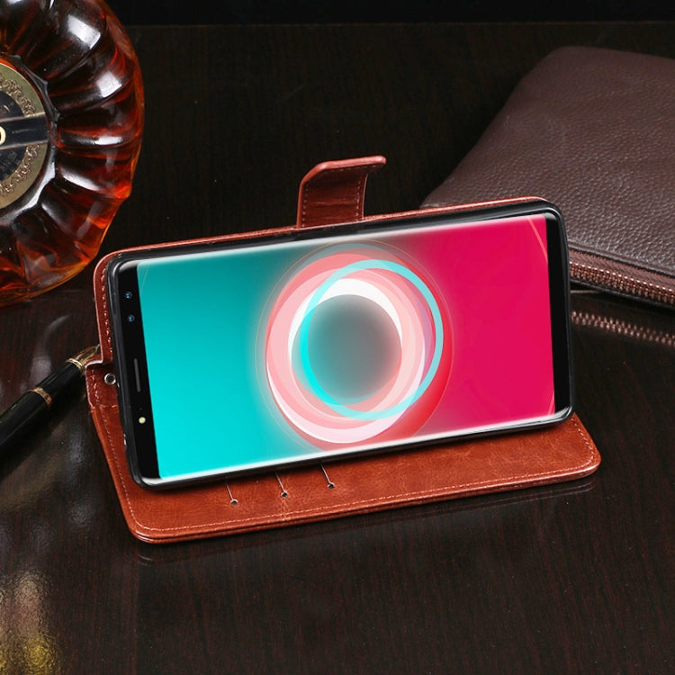 For Ulefone Power 3 idewei Crazy Horse Texture Horizontal Flip Leather Case with Holder & Card Slots & Wallet