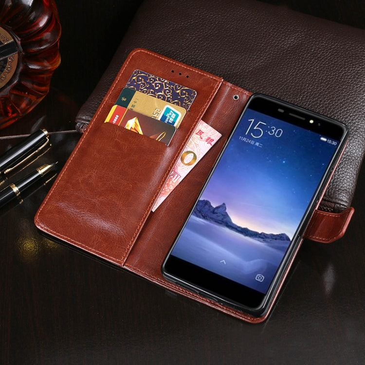 For Ulefone S8 Pro idewei Crazy Horse Texture Horizontal Flip Leather Case with Holder & Card Slots & Wallet