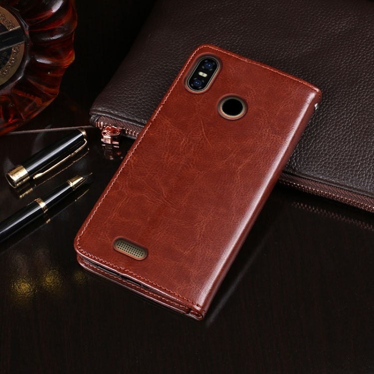 For Ulefone S9 Pro idewei Crazy Horse Texture Horizontal Flip Leather Case with Holder & Card Slots & Wallet
