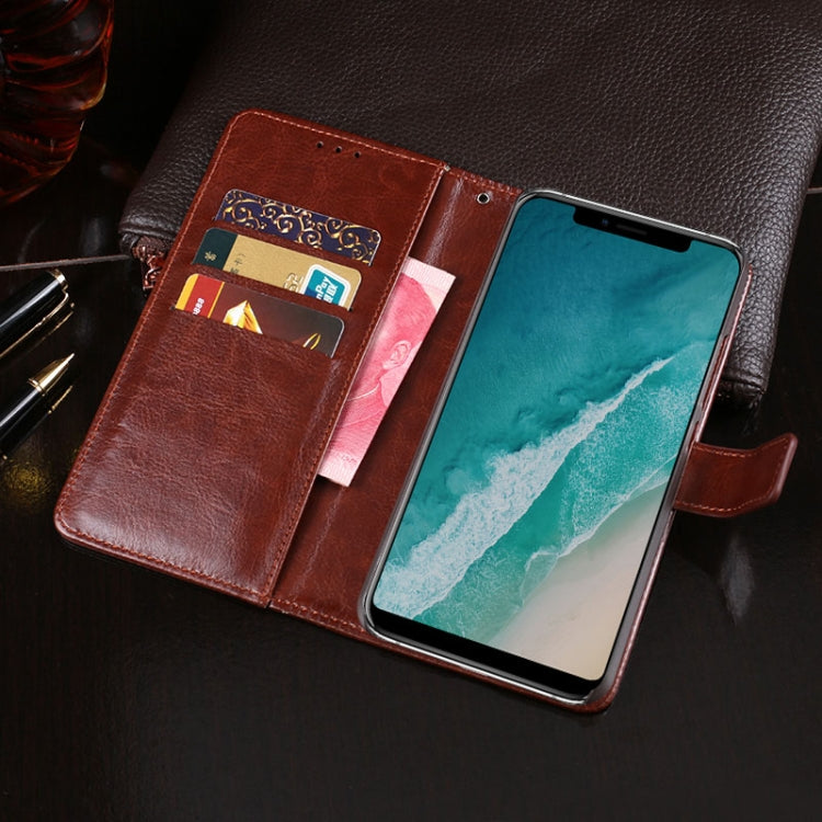 For Ulefone X idewei Crazy Horse Texture Horizontal Flip Leather Case with Holder & Card Slots & Wallet