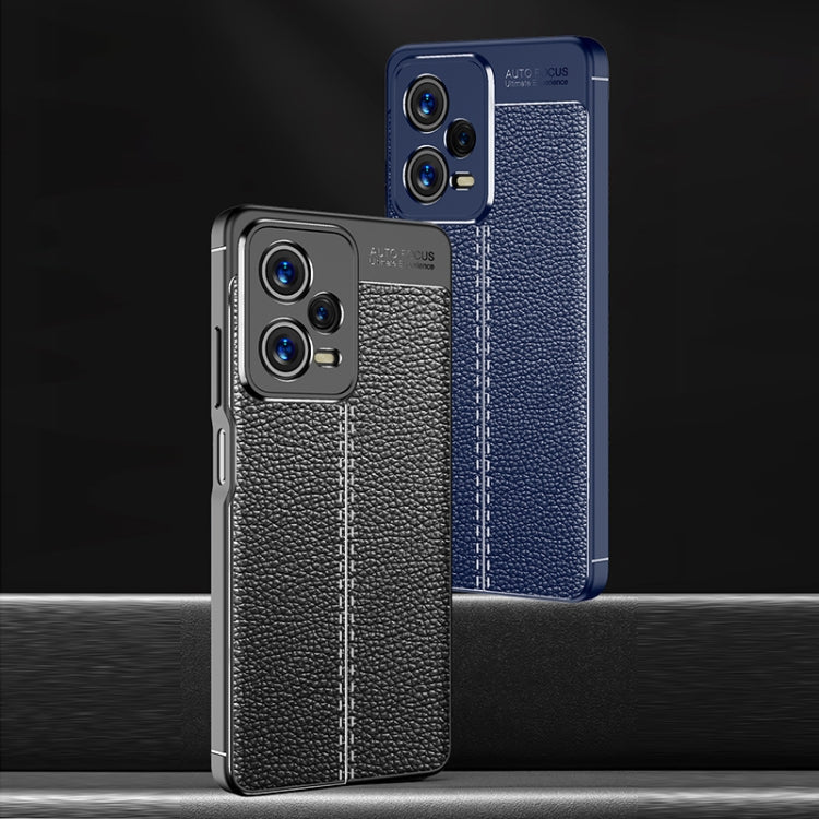 For Xiaomi Redmi Note 12 Pro 5G Global Litchi Texture Shockproof TPU Phone Case