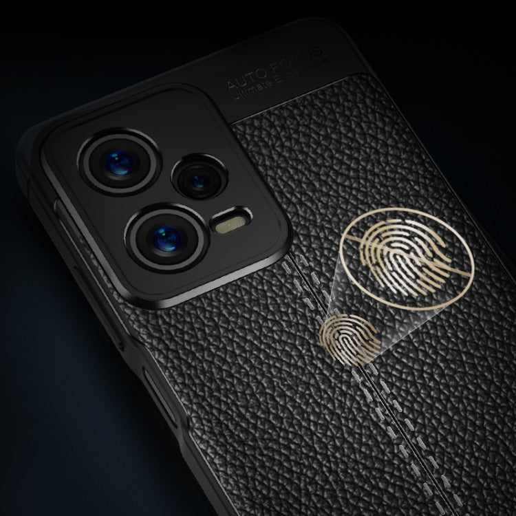 For Xiaomi Redmi Note 12 Pro 5G Global Litchi Texture Shockproof TPU Phone Case