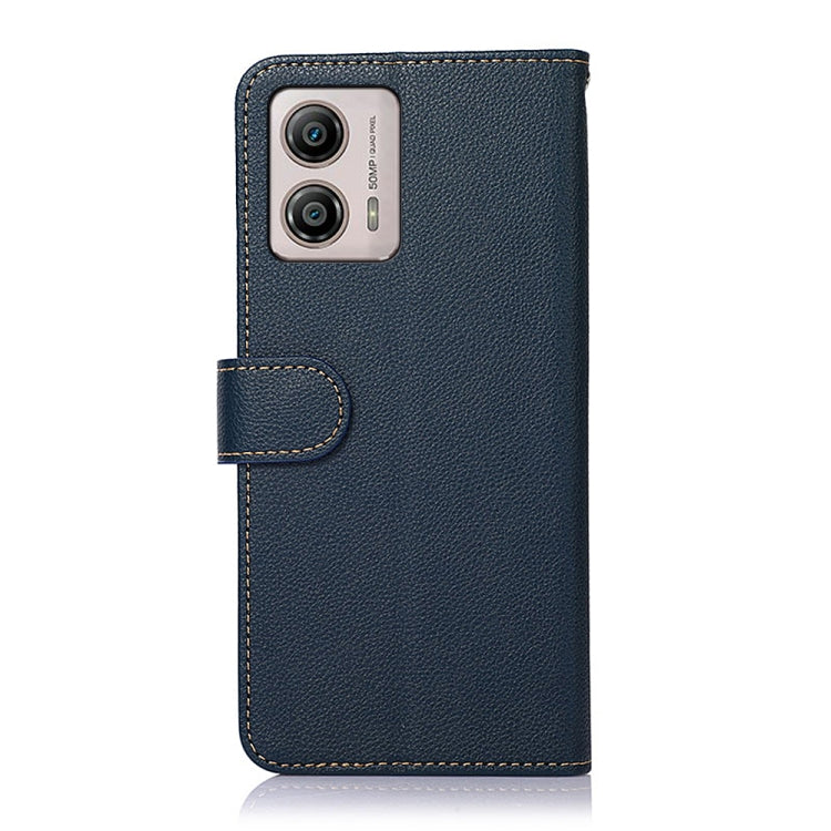 For Motorola Moto G53 5G KHAZNEH Litchi Texture Leather RFID Phone Case