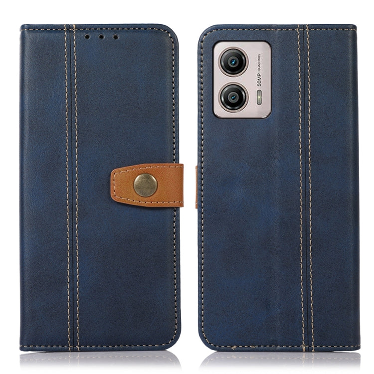 For Motorola Moto G53 5G / G23 / G13 Stitching Thread Calf Texture Leather Phone Case
