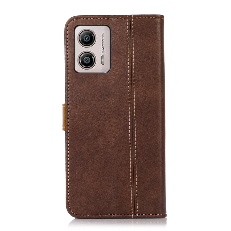 For Motorola Moto G53 5G / G23 / G13 Stitching Thread Calf Texture Leather Phone Case