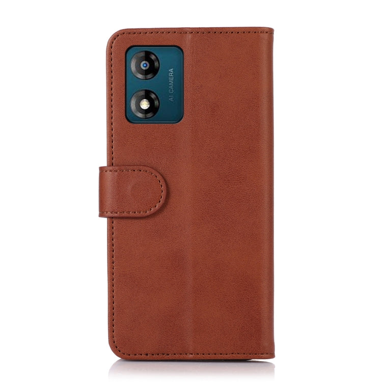 For Motorola Moto E13 4G Cow Texture Leather Phone Case