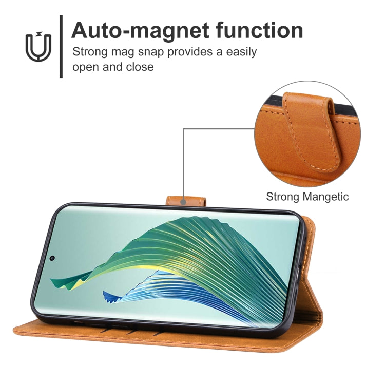 For Honor Magic5 Leather Phone Case