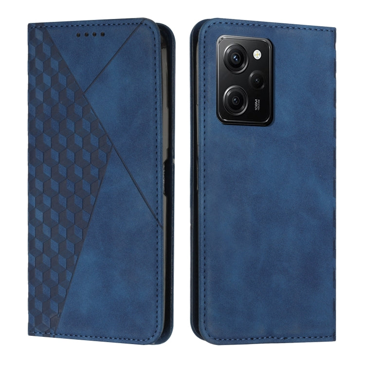 For Xiaomi Redmi Note 12 Pro Speed / Poco X5 Pro 5G Diamond Pattern Skin Feel Magnetic Leather Phone Case