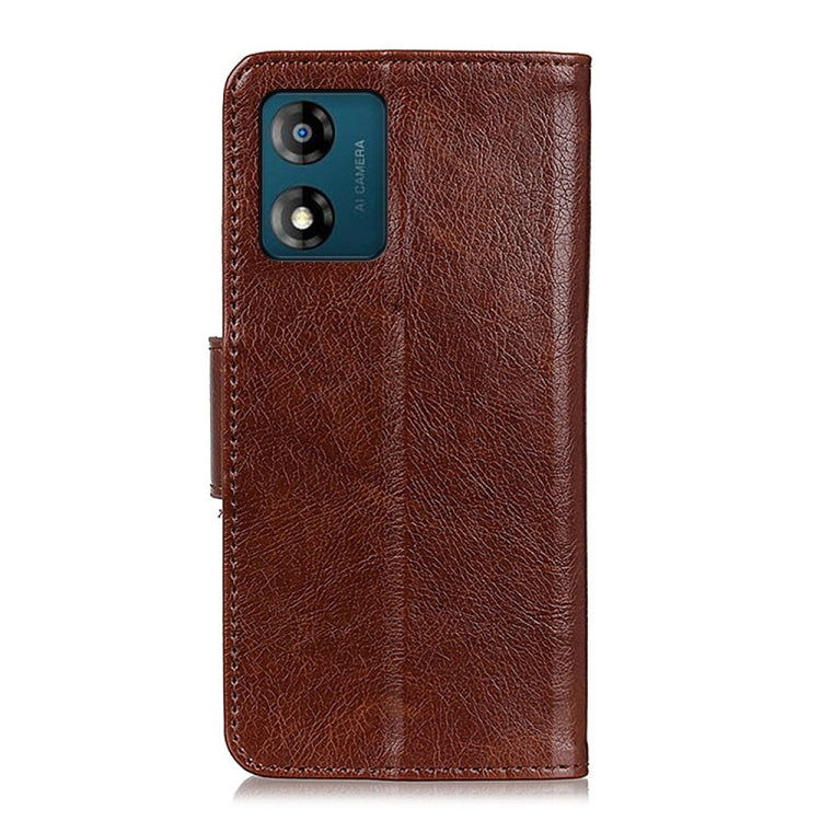 For Motorola Moto E13 4G Nappa Texture Flip Leather Phone Case