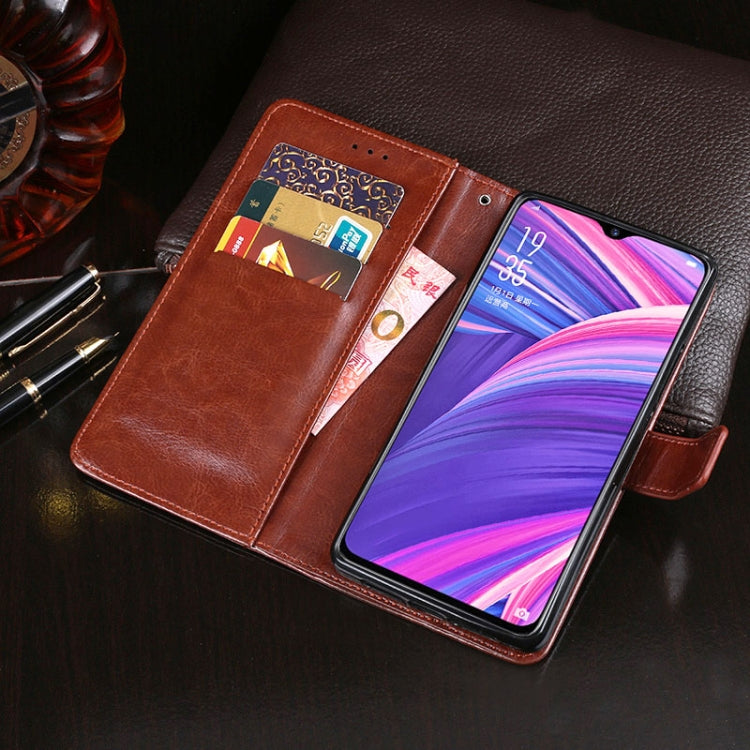 For OPPO R17 Pro idewei Crazy Horse Texture Horizontal Flip Leather Case with Holder & Card Slots & Wallet