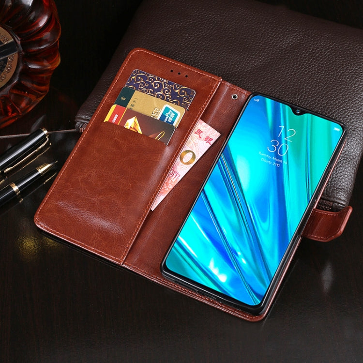 For OPPO Realme Q idewei Crazy Horse Texture Horizontal Flip Leather Case with Holder & Card Slots & Wallet