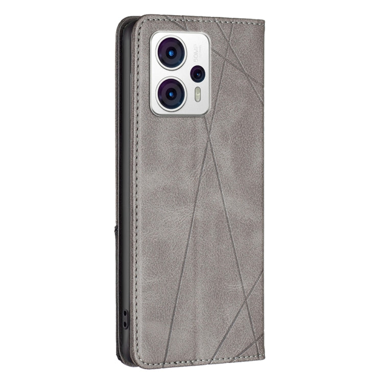 For Motorola Moto G13 4G/G23 4G/G53 5G Prismatic Invisible Magnetic Leather Phone Case