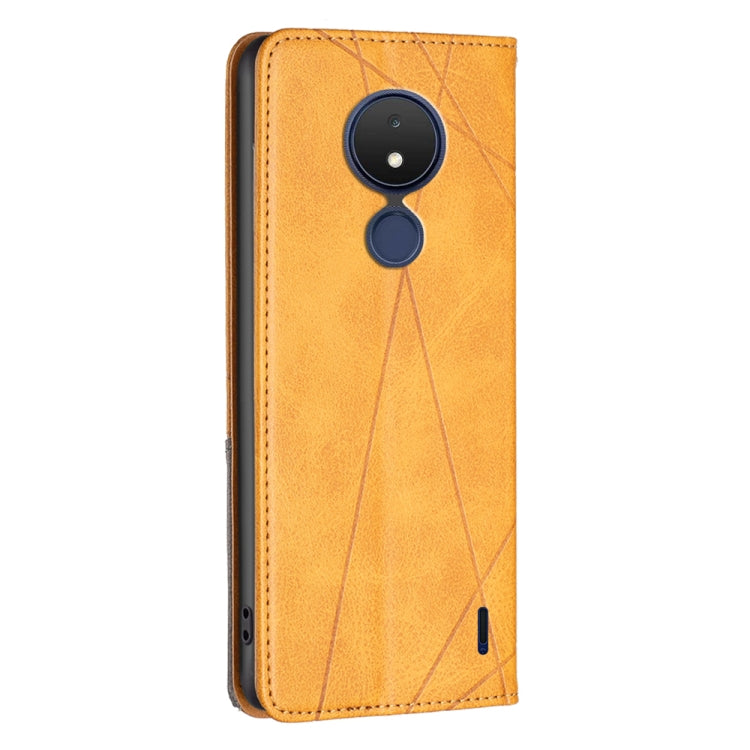 For Nokia C21 Prismatic Invisible Magnetic Leather Phone Case