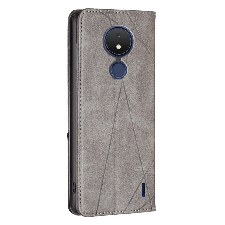 For Nokia C21 Prismatic Invisible Magnetic Leather Phone Case