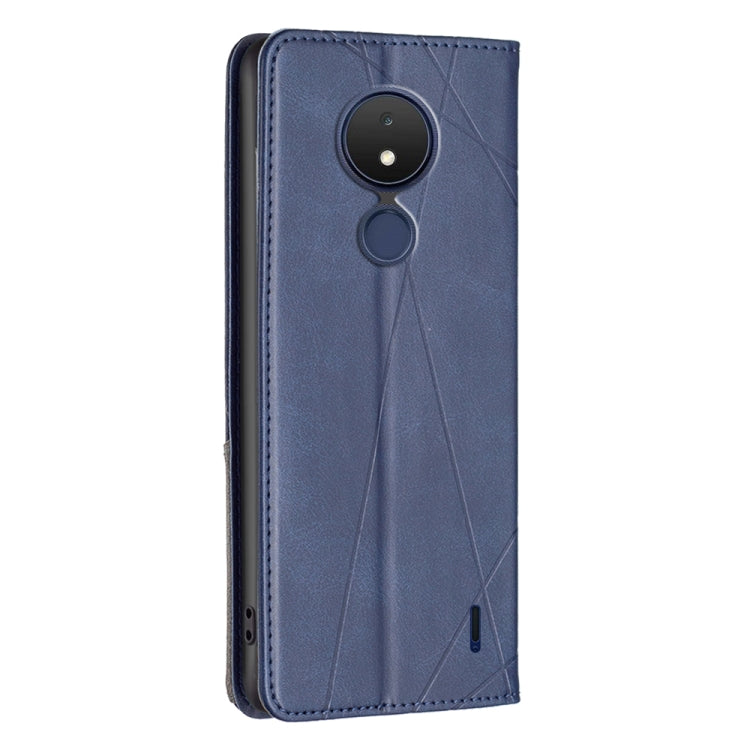 For Nokia C21 Prismatic Invisible Magnetic Leather Phone Case