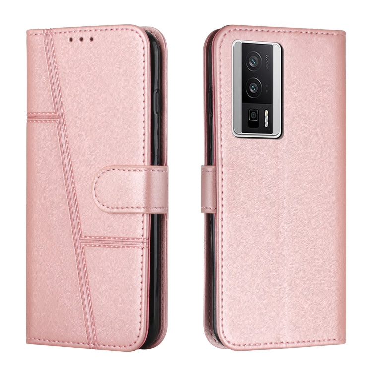 For Xiaomi Redmi K60 / K60 Pro Stitching Calf Texture Buckle Leather Phone Case