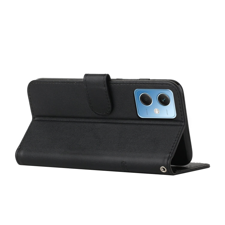 For Xiaomi Redmi Note 12 Global / Poco X5 5G Stitching Calf Texture Buckle Leather Phone Case