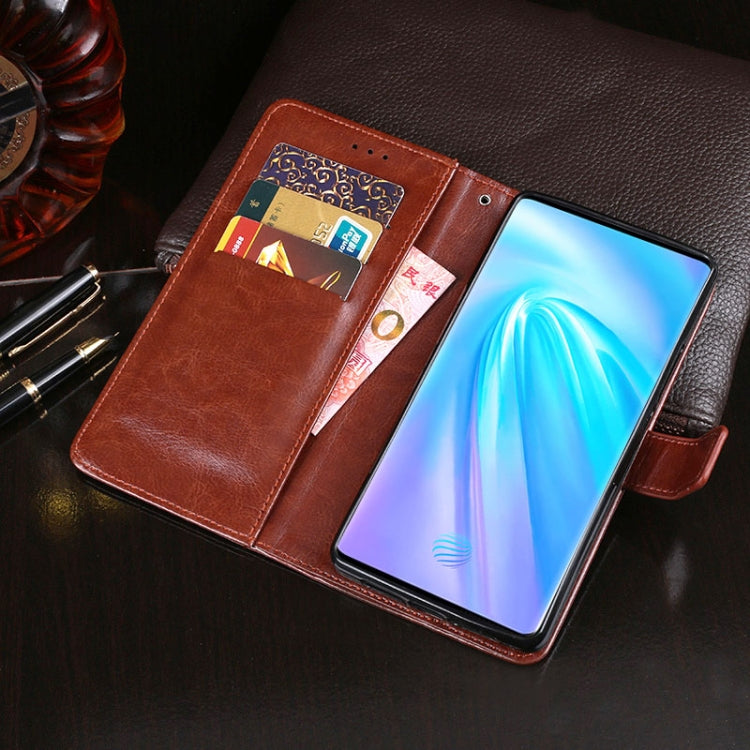 For Vivo NEX 3 5G idewei Crazy Horse Texture Horizontal Flip Leather Case with Holder & Card Slots & Wallet
