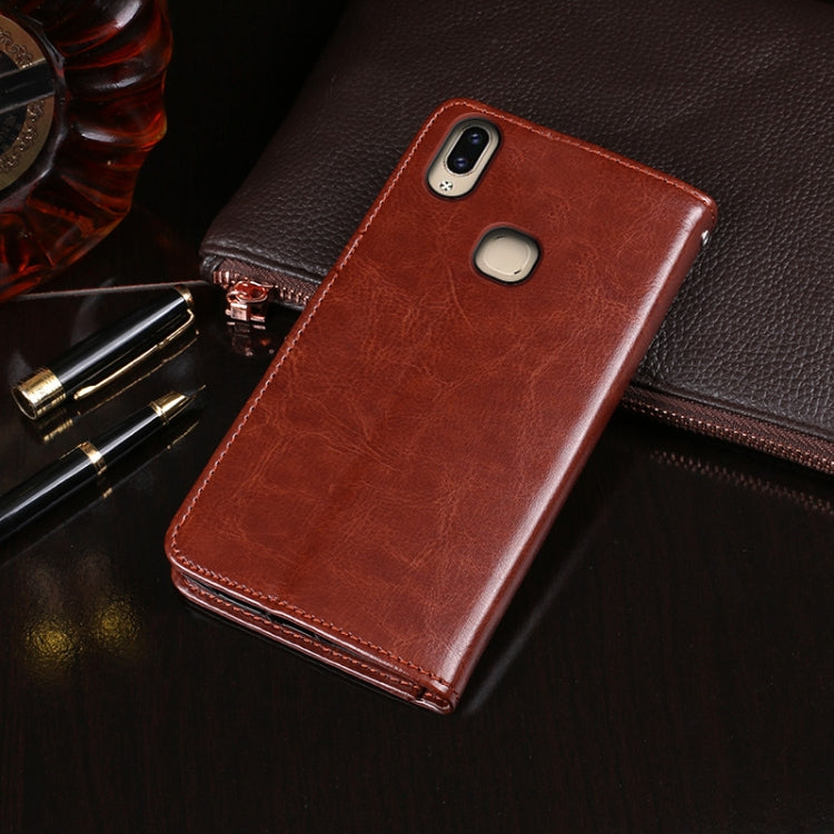 For Vivo V9 idewei Crazy Horse Texture Horizontal Flip Leather Case with Holder & Card Slots & Wallet