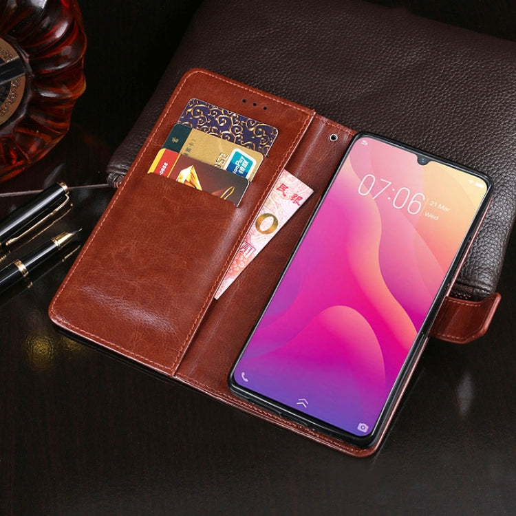 For Vivo V11i idewei Crazy Horse Texture Horizontal Flip Leather Case with Holder & Card Slots & Wallet