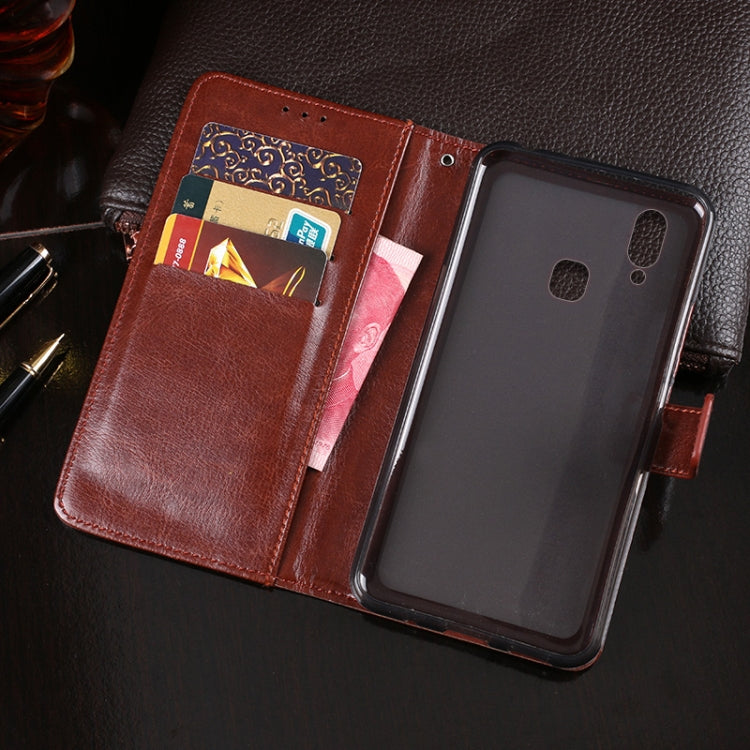 For Vivo X21 idewei Crazy Horse Texture Horizontal Flip Leather Case with Holder & Card Slots & Wallet
