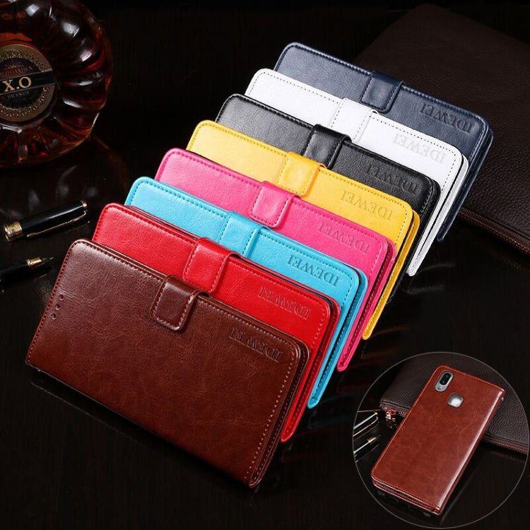 For Vivo X21 idewei Crazy Horse Texture Horizontal Flip Leather Case with Holder & Card Slots & Wallet
