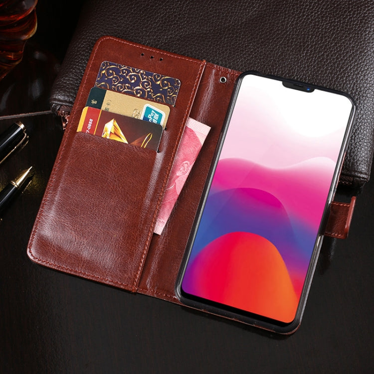 For Vivo X21 idewei Crazy Horse Texture Horizontal Flip Leather Case with Holder & Card Slots & Wallet