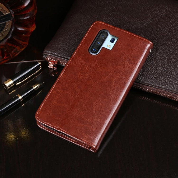 For Vivo X30 Pro idewei Crazy Horse Texture Horizontal Flip Leather Case with Holder & Card Slots & Wallet