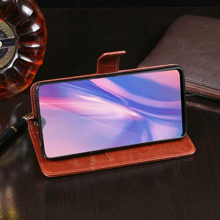 For Vivo Y11 2019 idewei Crazy Horse Texture Horizontal Flip Leather Case with Holder & Card Slots & Wallet