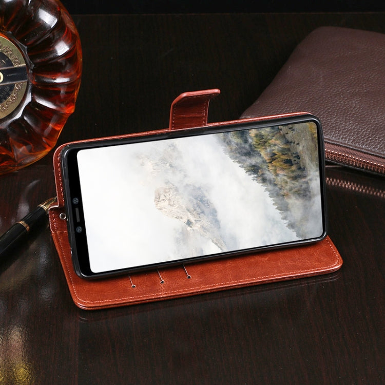 For Google Pixel 4 XL idewei Crazy Horse Texture Horizontal Flip Leather Case with Holder & Card Slots & Wallet