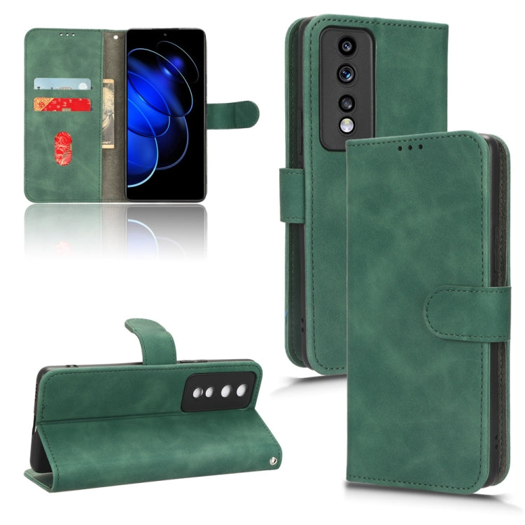 For Honor 80 GT Skin Feel Magnetic Flip Leather Phone Case
