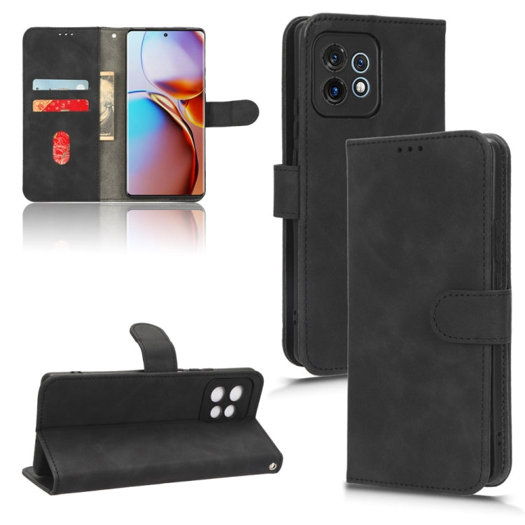 For Motorola Moto X40 Skin Feel Magnetic Flip Leather Phone Case