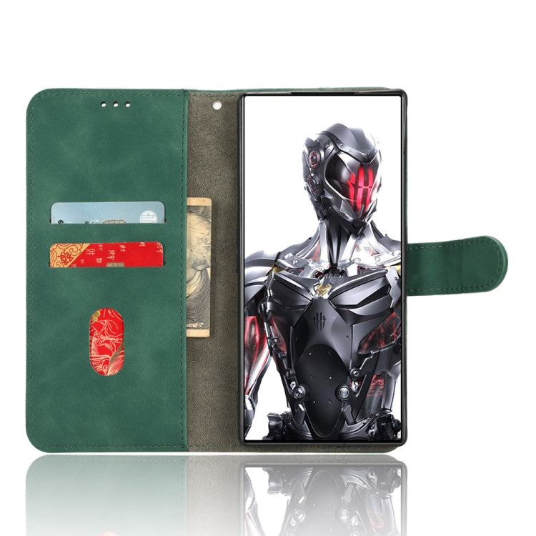 For ZTE nubia Red Magic 8 Pro 5G Skin Feel Magnetic Flip Leather Phone Case