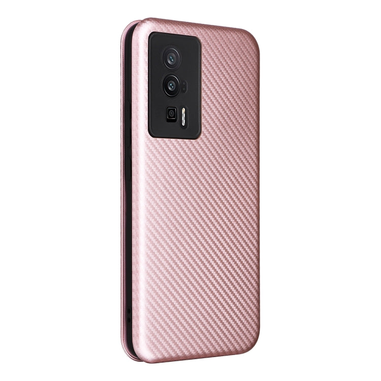 For Xiaomi Redmi K60 / K60 Pro Carbon Fiber Texture Flip Leather Phone Case