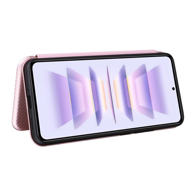 For Xiaomi Redmi K60 / K60 Pro Carbon Fiber Texture Flip Leather Phone Case