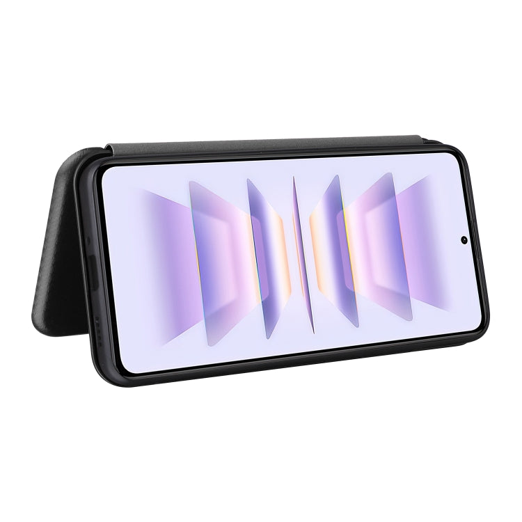 For Xiaomi Redmi K60 / K60 Pro Carbon Fiber Texture Flip Leather Phone Case