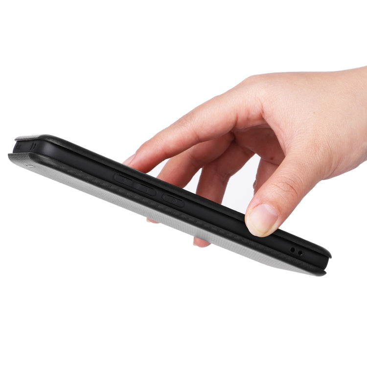 For Xiaomi Redmi K60 / K60 Pro Carbon Fiber Texture Flip Leather Phone Case