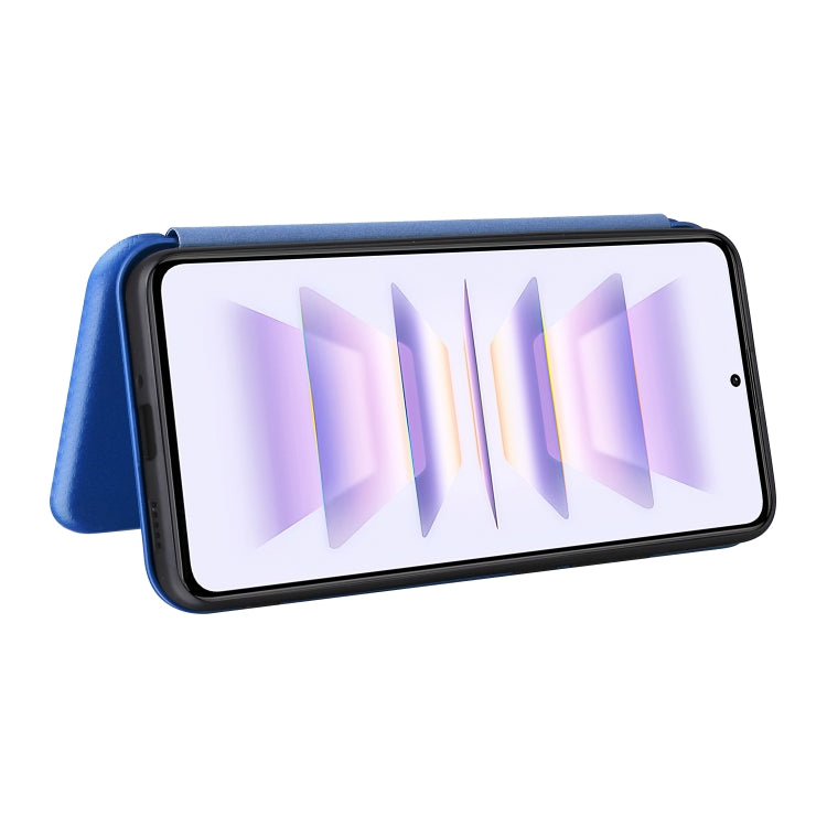 For Xiaomi Redmi K60 / K60 Pro Carbon Fiber Texture Flip Leather Phone Case