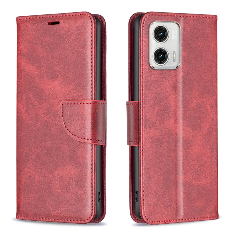 For Motorola Moto G73 5G Lambskin Texture Leather Phone Case