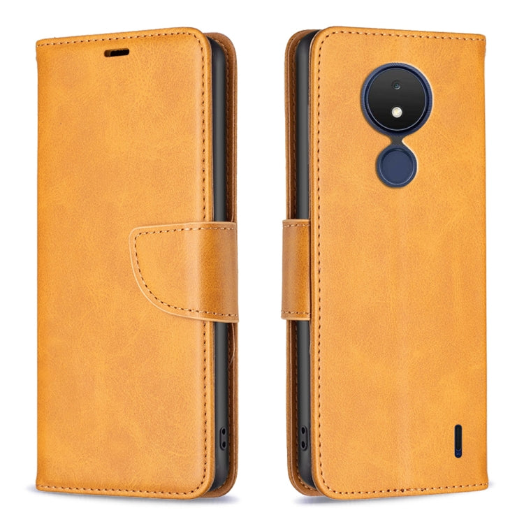 For Nokia C21 Lambskin Texture Leather Phone Case