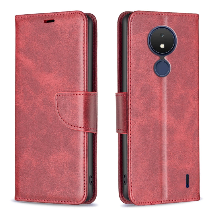 For Nokia C21 Lambskin Texture Leather Phone Case