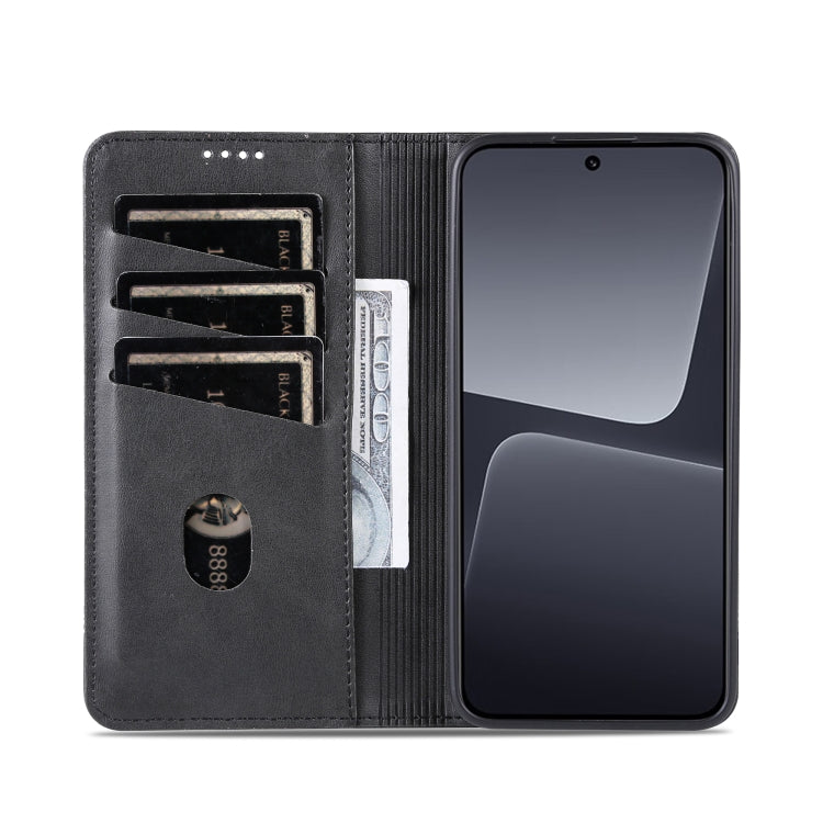 For Xiaomi 13 AZNS Magnetic Calf Texture Flip Leather Phone Case