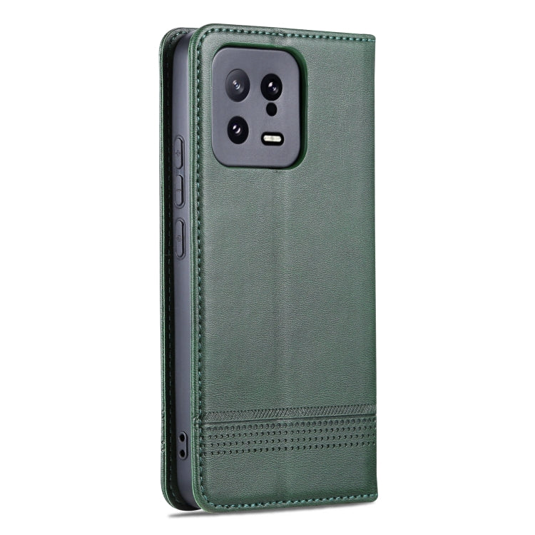 For Xiaomi 13 AZNS Magnetic Calf Texture Flip Leather Phone Case