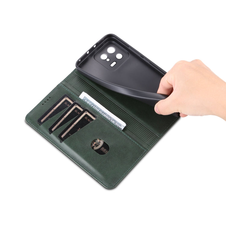 For Xiaomi 13 AZNS Magnetic Calf Texture Flip Leather Phone Case