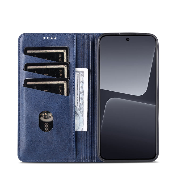 For Xiaomi 13 AZNS Magnetic Calf Texture Flip Leather Phone Case