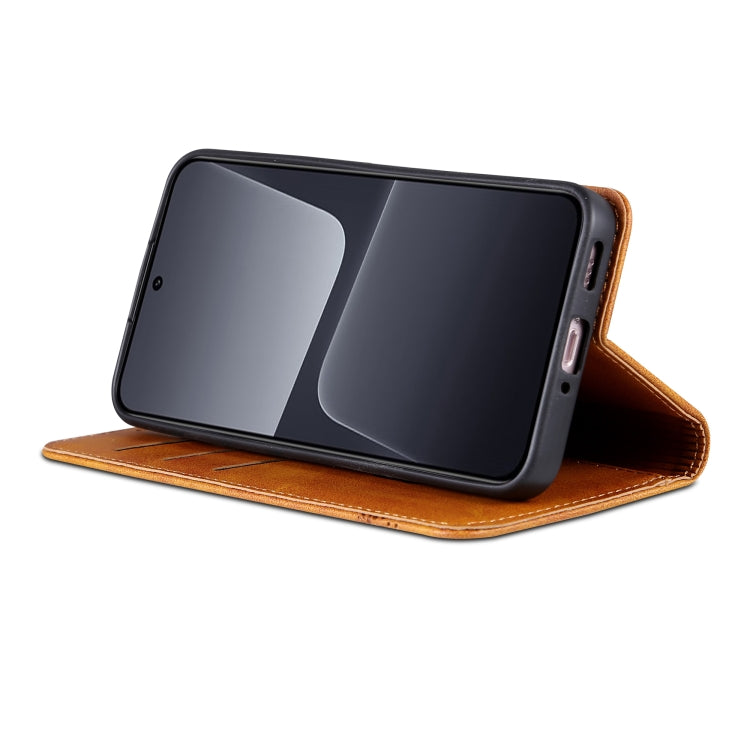 For Xiaomi 13 AZNS Magnetic Calf Texture Flip Leather Phone Case