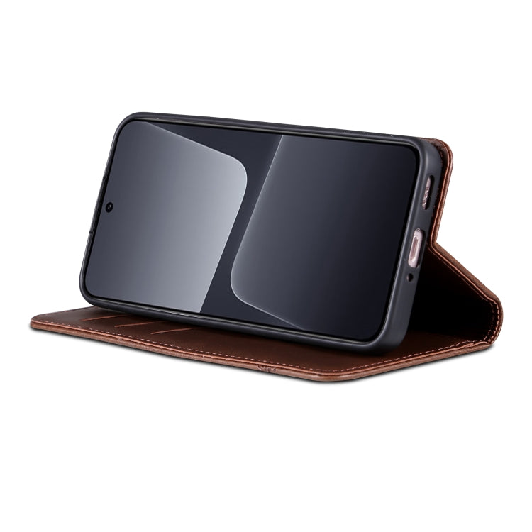For Xiaomi 13 AZNS Magnetic Calf Texture Flip Leather Phone Case