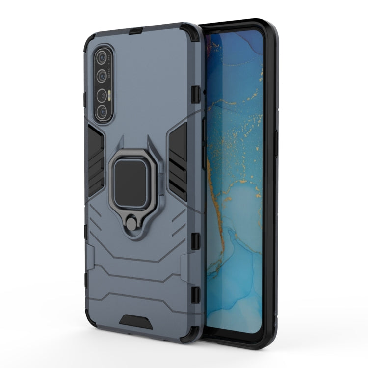 For OPPO Reno 3 Pro PC + TPU Shockproof Protective Case with Magnetic Ring Holder