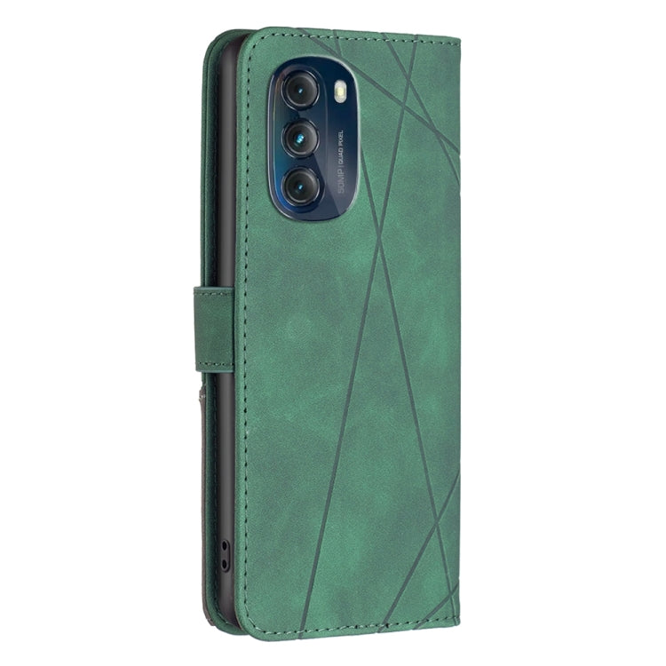 For Motorola Moto G 5G 2023 Magnetic Buckle Rhombus Texture Leather Phone Case